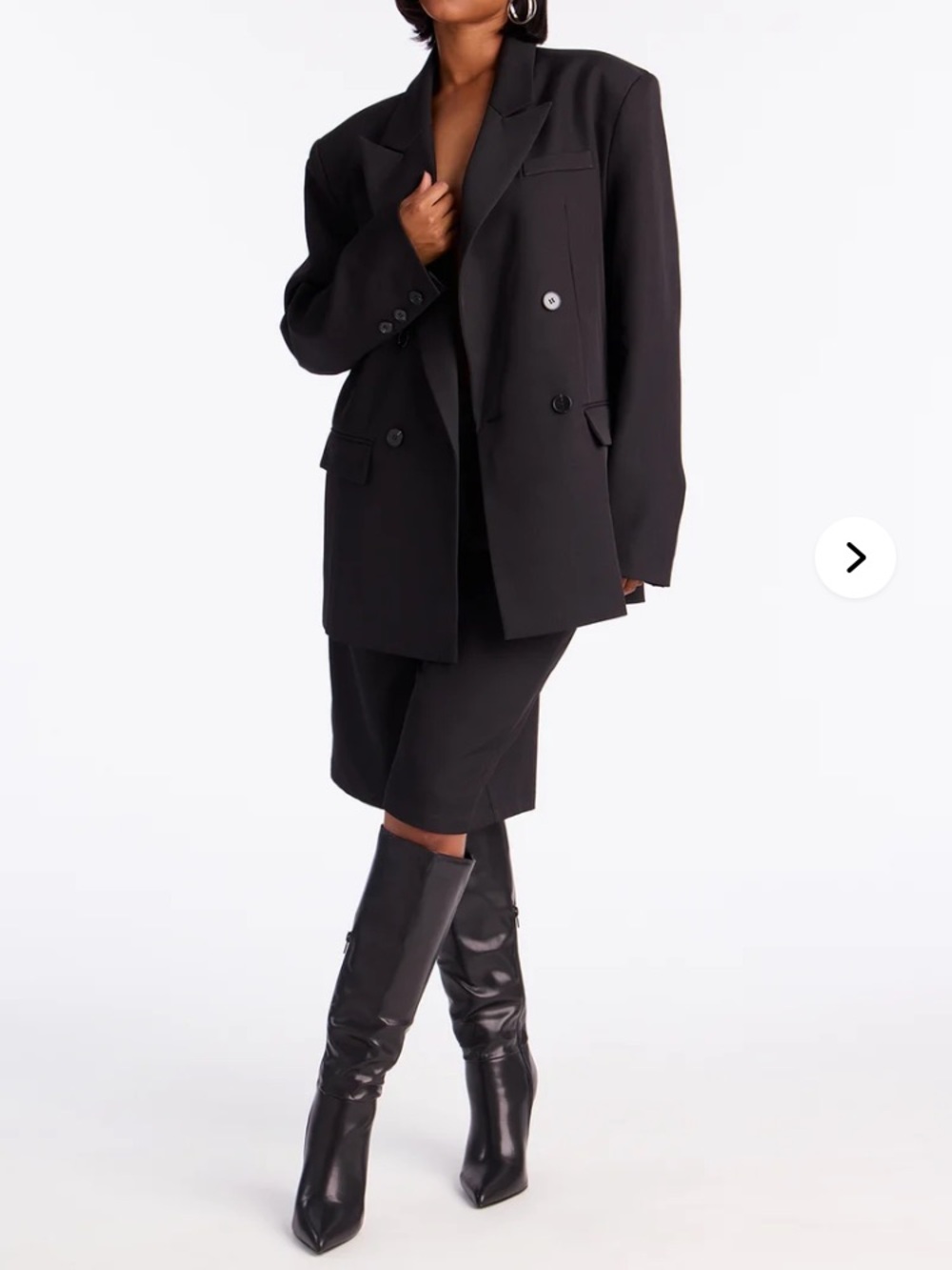 Bending The Rules Blazer Short Set Black